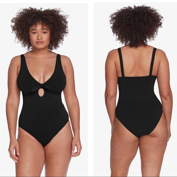 Robin Piccone Other - Robin Piccone Ava Knot One Piece Swimsuit in Black Size 12